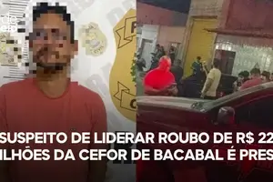 Suspeito de liderar roubo a CEFOR de Bacabal é preso (Foto: Reprodução)