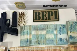 BEPI apreende arma e dinheiro para averiguação (Foto: BEPI)