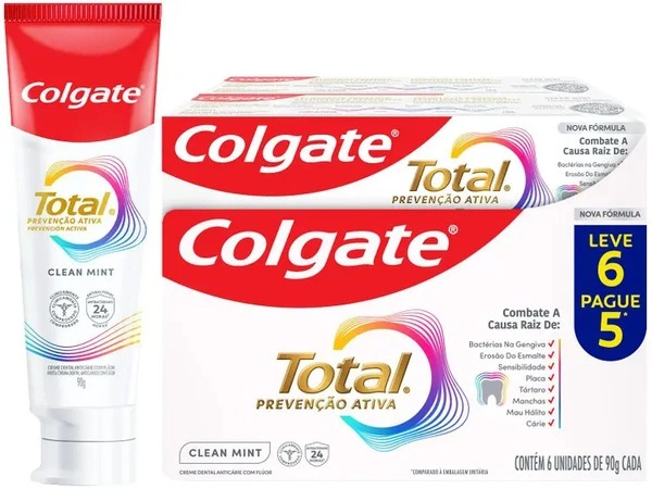 Colgate Total Prevenção Ativa Clear Mint