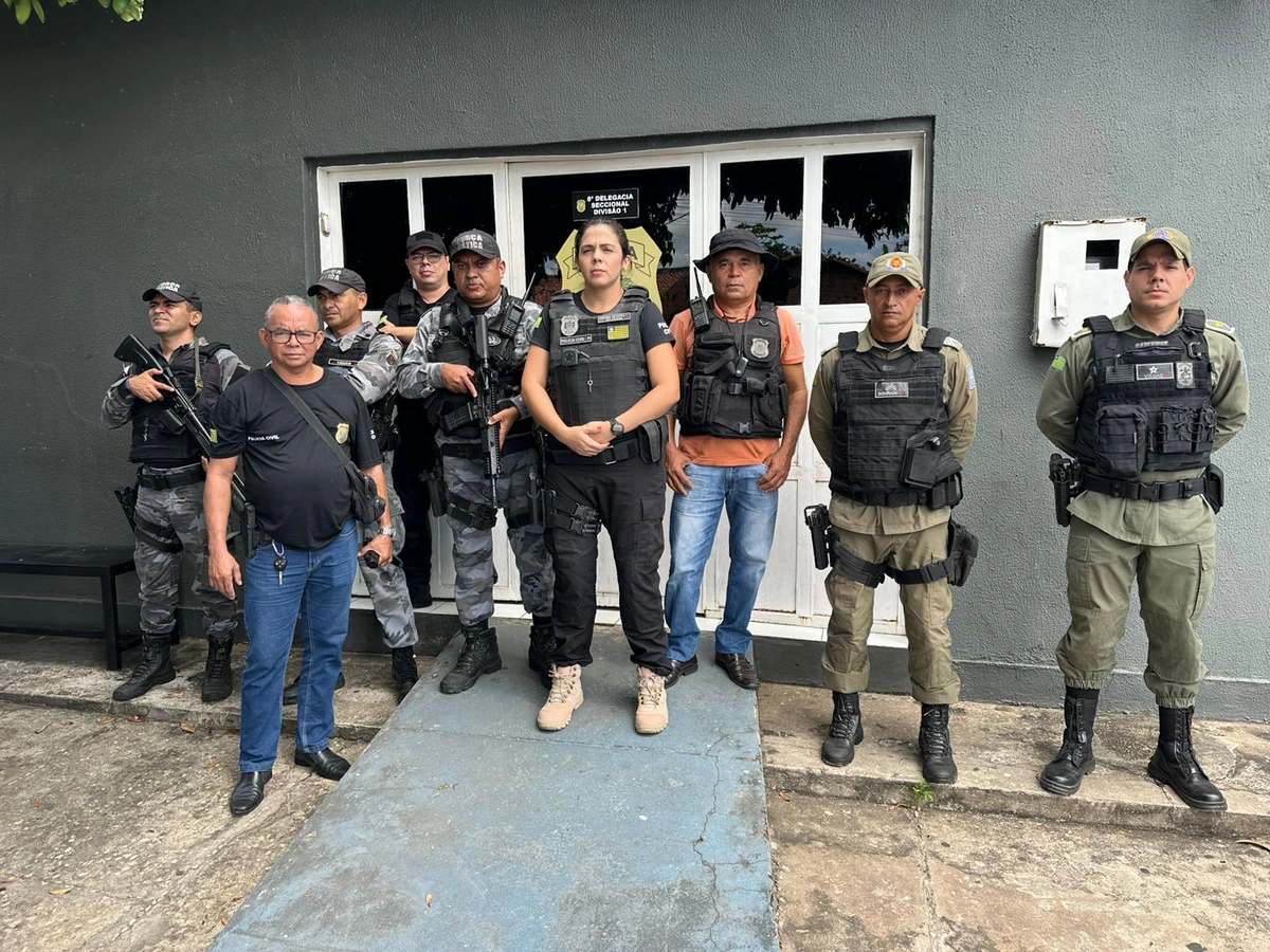 Equipes envolvidas na prisão