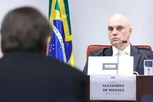 Jair Bolsonaro, ex-presidente, e Alexandre de Moraes, ministro do STF (Foto: Reprodução | Foto: Antonio Augusto/STF)