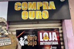 Loja de comércio de ouro (Foto: SSP-PI)