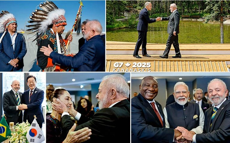 Lula recebido no Canadá