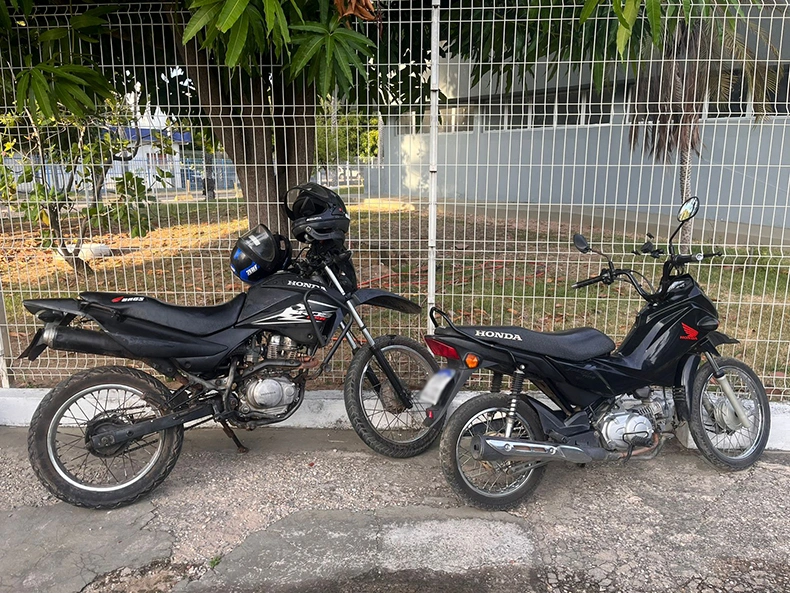 Motos dos suspeitos