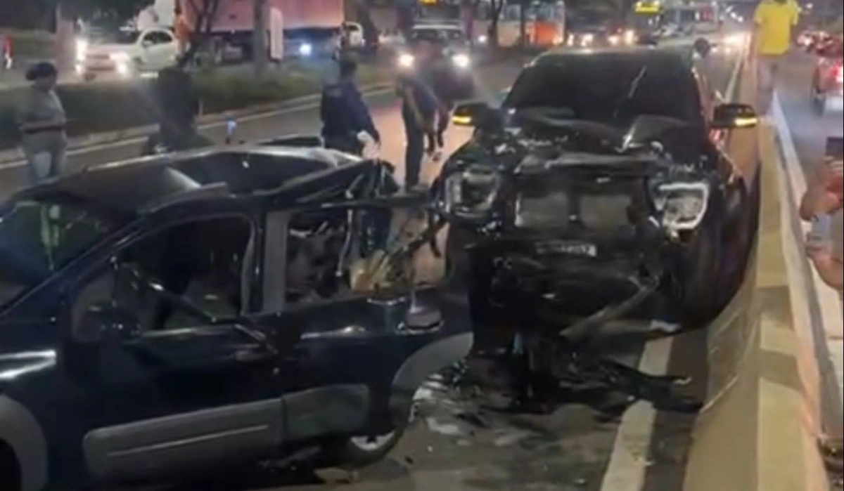 O trânsito está congestionado