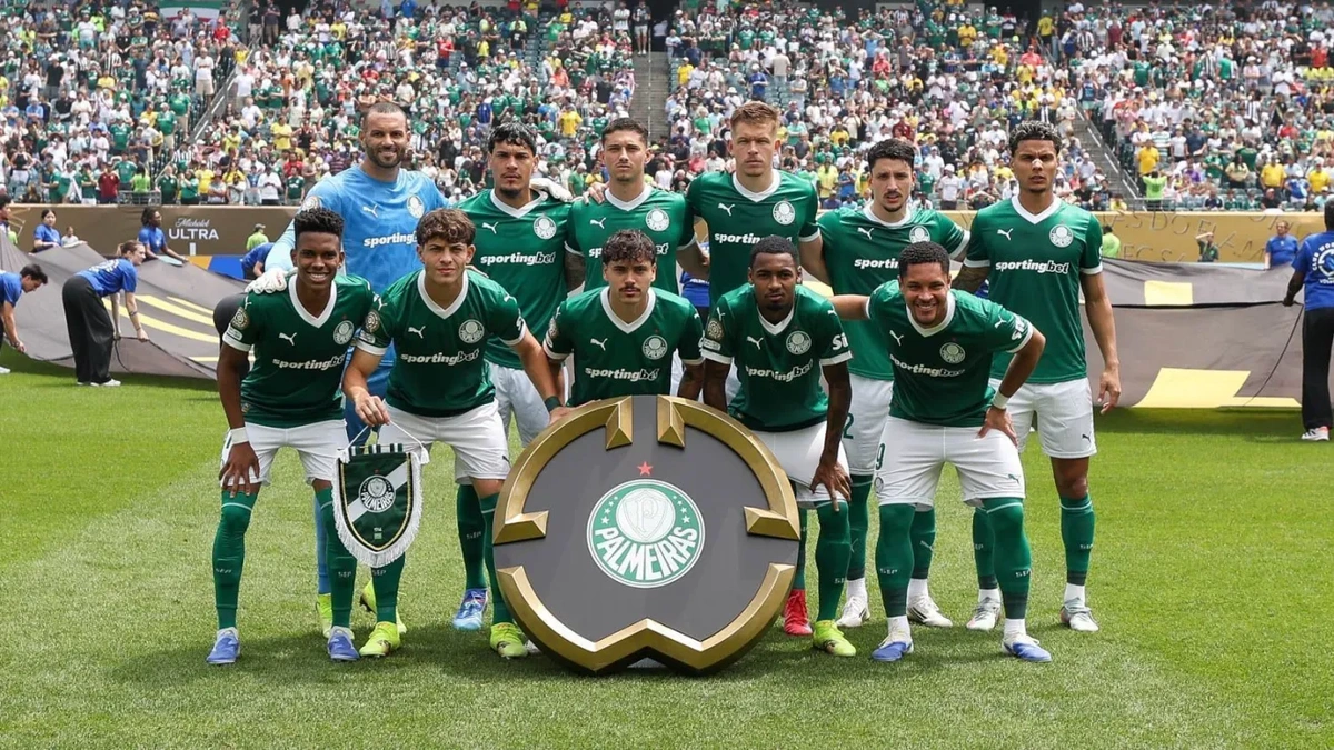 Palmeiras x Botafogo na Copa do Mundo de Clubes.