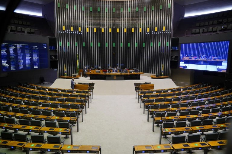 Plenário na Câmara dos Deputados