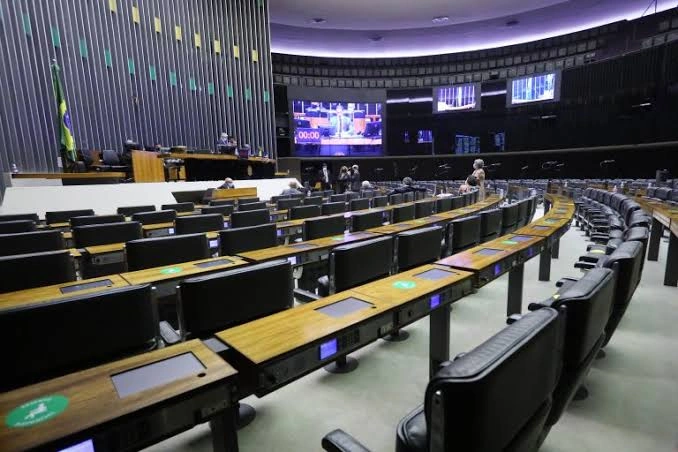 Plenário na Câmara dos Deputados