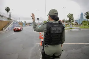PM no trânsito (Foto: SSP-PI)
