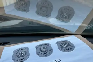 Polícia cumprindo mandados em São Paulo e Minas Gerais (Foto: Reprodução)