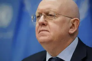 Vasily Nebenzya, embaixador da Rússia dentro da Organização das Nações Unidas (Foto: Reprodução | Foto: AP Photo/Seth Wenig)