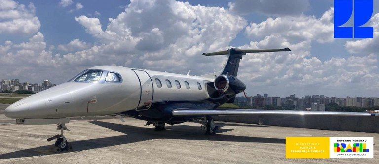 Aeronave MJSP que vai a leilão