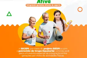 Com o lema "Integrando gerações através do esporte", o evento contará com uma programação diversa e gratuita: aulas de zumba, apresentações culturais. (Foto: Divulgação)