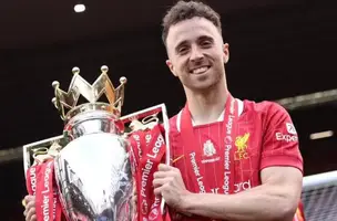 Diogo Jota Campeão com o Liverpool (Foto: imagem de reprodução)