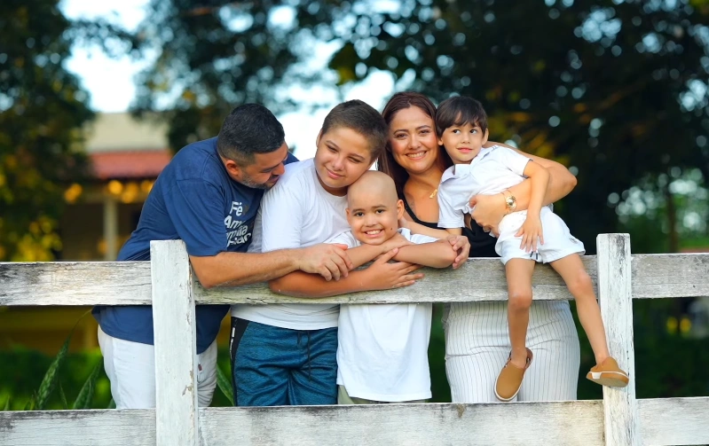 Família de Victor Manoel, de 8 anos