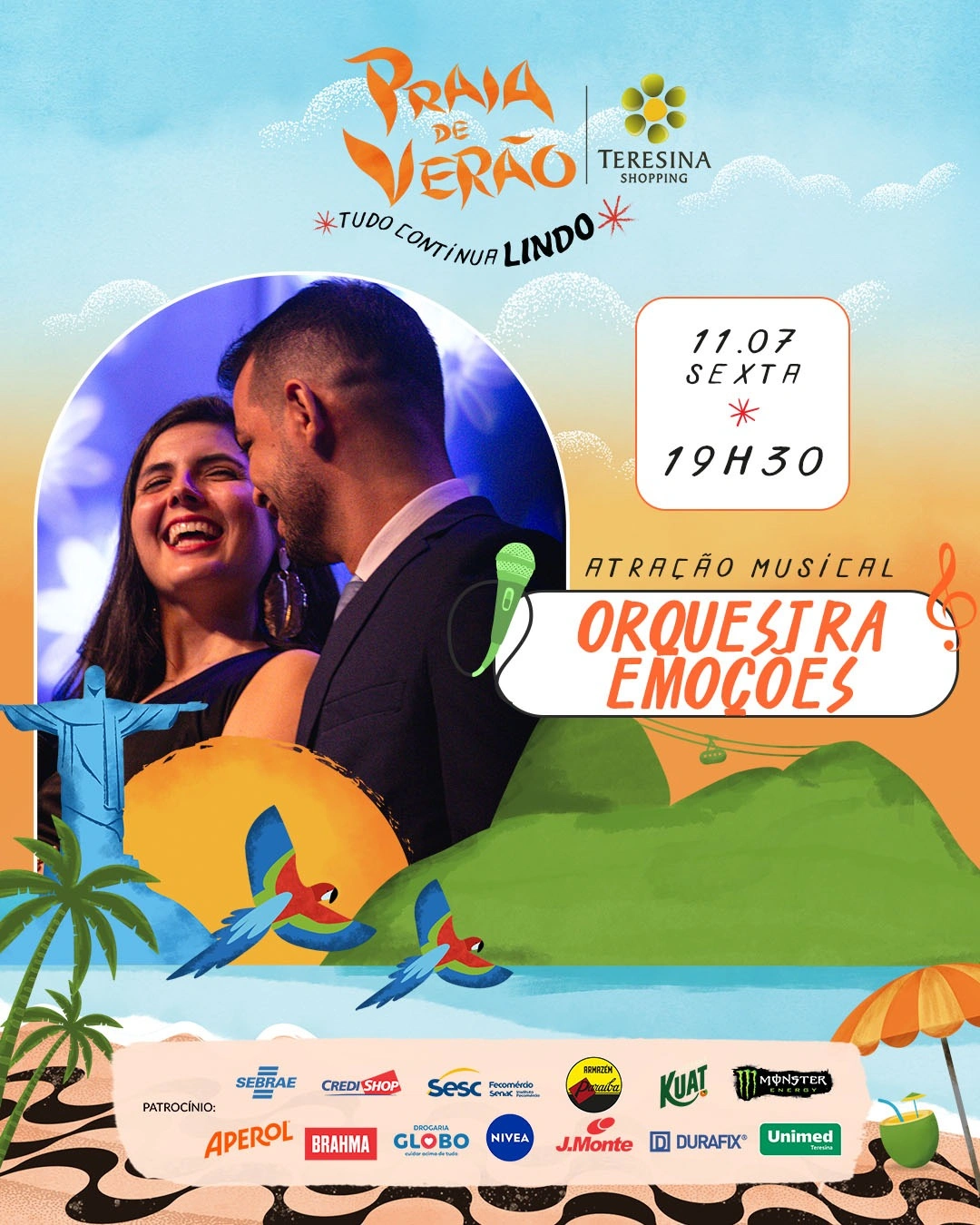 Fim de semana tem rock, shows e diversão garantida na Praia de Verão do Teresina