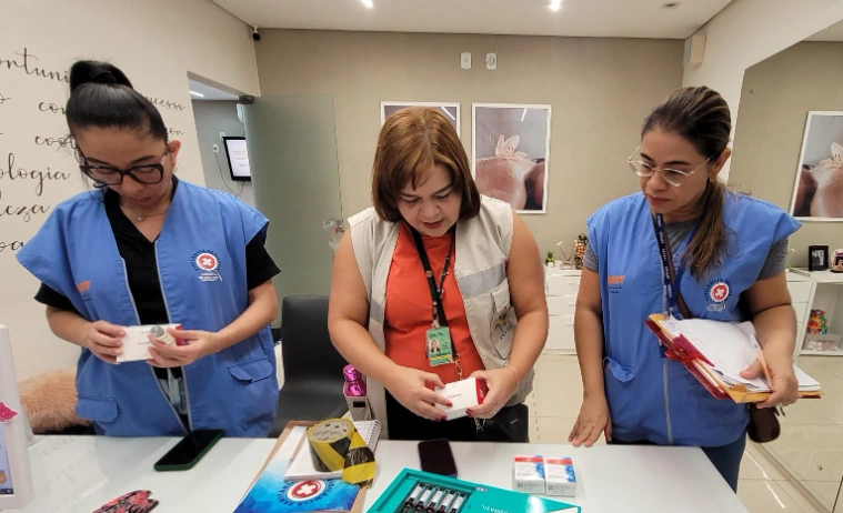 Fiscalização da Vigilância Sanitária de forma integrada, ANVISA,DIVISA/SESAPI, GEVISA/FMS de Teresina