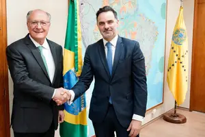 Geraldo Alckimin e Laurent Saint-Martin (Foto: Presidência)