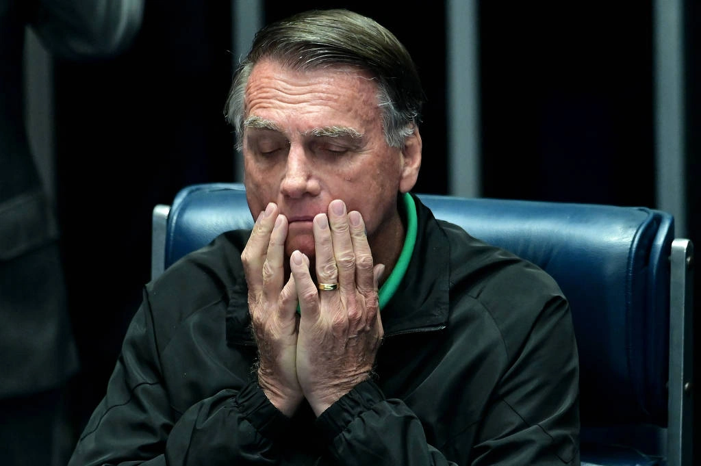 Jair Bolsonaro em sessão no Congresso