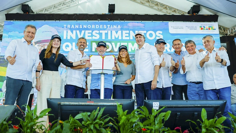 Lula no Ceará na ampliação e inauguração de trecho da Transnordestina