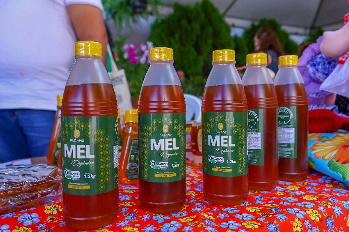 Mel orgânico produzido pela Comapi