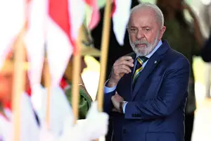 O presidente Lula, durante visita do primeiro-ministro indiano, Narendra Modi, nesta terça (8) (Foto: Evaristo Sá/AFP)