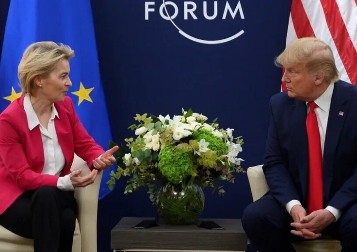 Ursula von der Leyen e Donald Trump