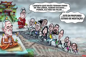 A meditação (Foto: Moisés)