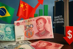 Acordo de R$ 157 bi amplia comércio em yuan, fortalece BRICS e pressiona liderança americana global (Foto: Reconecta News)