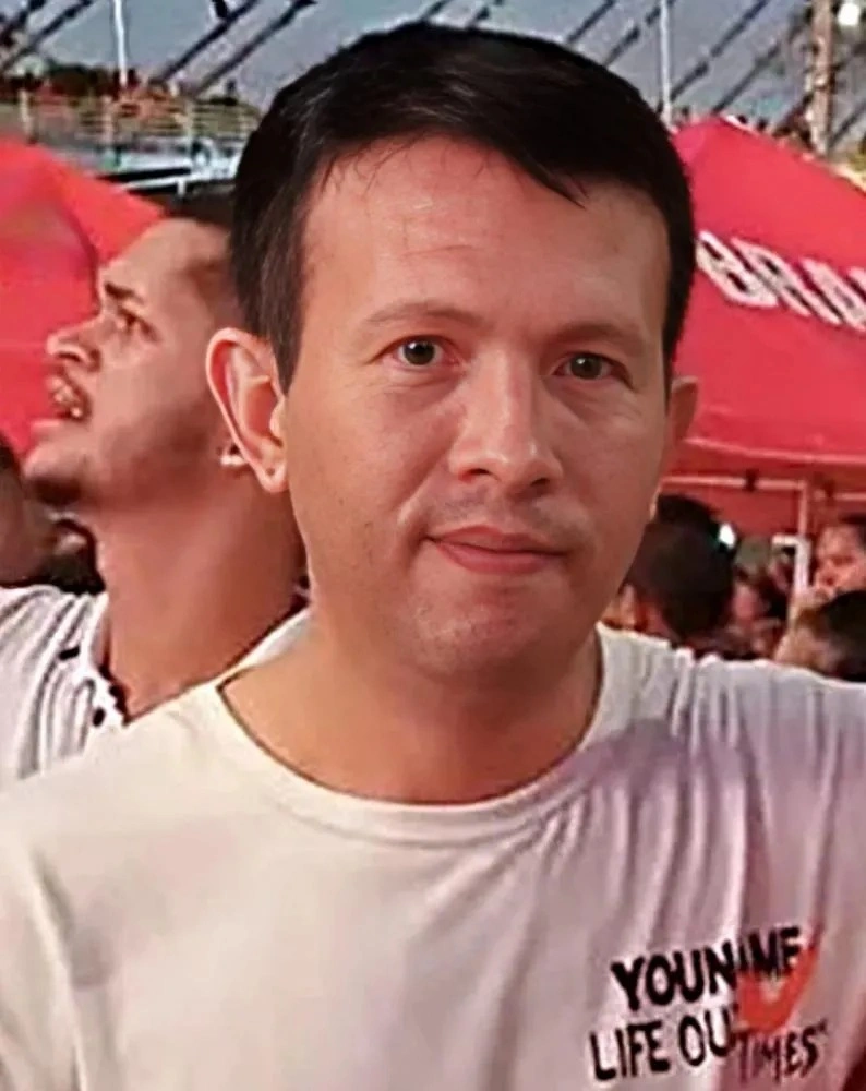 Imagem do suspeito de assassinar, com um golpe de faca na nunca, Ana Karine Assunção Pereira, de 35 anos