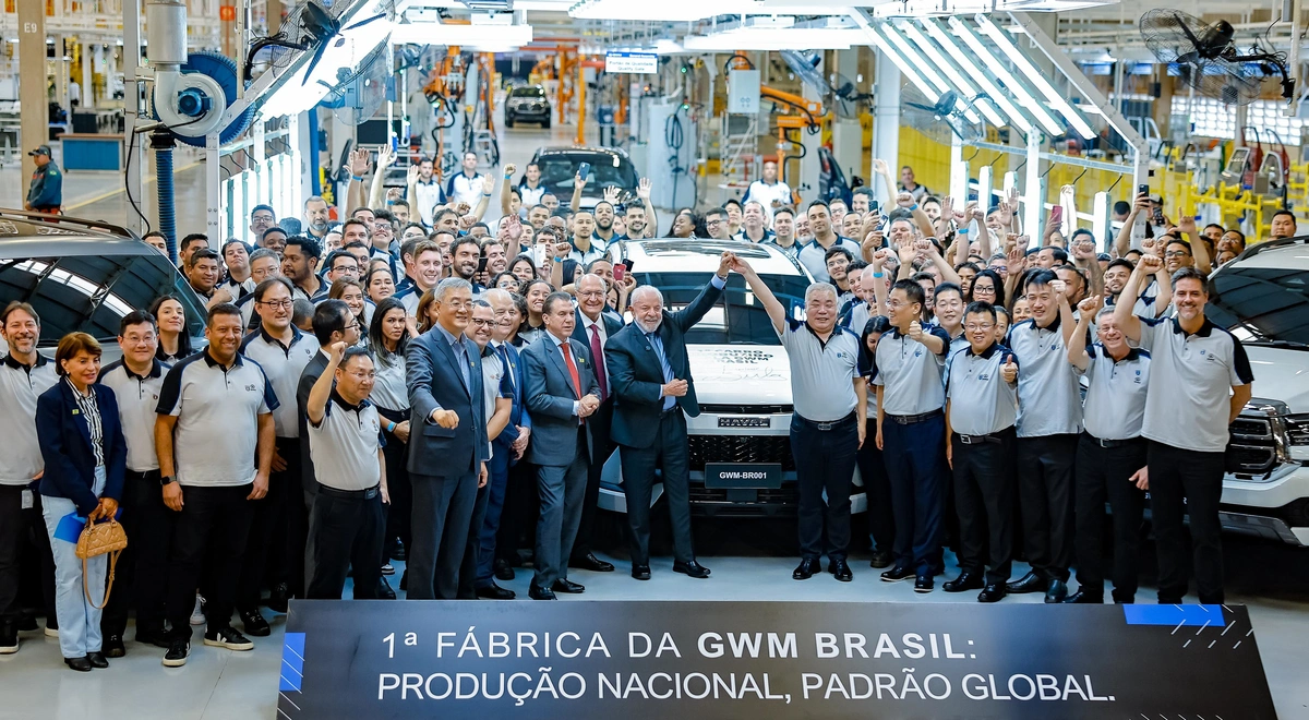 Lula na inauguração da GWM no Brasil