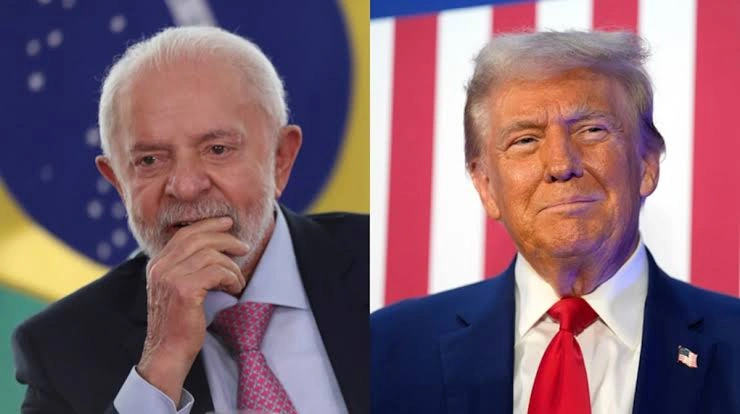 Lula, presidente do Brasil, e Donald Trump, presidente dos Estados Unidos
