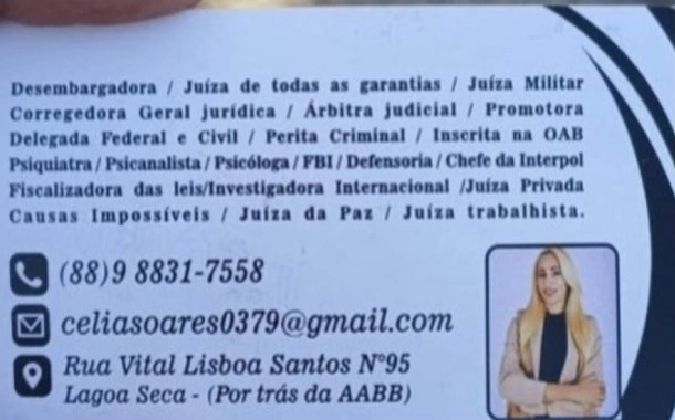 Mulher é presa em Mossoró após se passar por juíza, promotora e chefe da Interpol