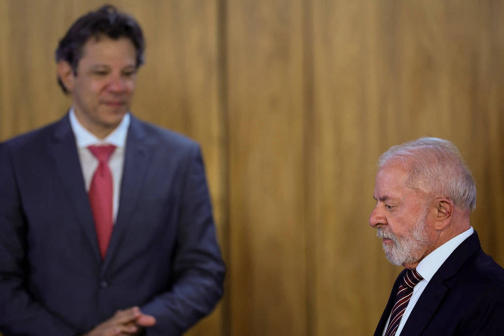 O presidente Lula e o ministro da Fazenda, Fernando Haddad