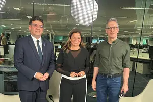 Rafael Fonteles participa do Diálogos O Globo que teve também a participação de Romeu Zema Governador de Minas Gerais (Foto: Reprodução)