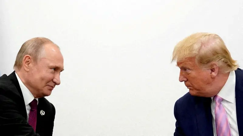 Vladimir Putin, presidente da Rússia, e Donald Trump, presidente dos Estados Unidos
