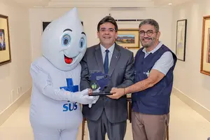 Zé Gotinha, Rafael Fonteles, Antônio Luiz (Foto: Gabriel Paulino)