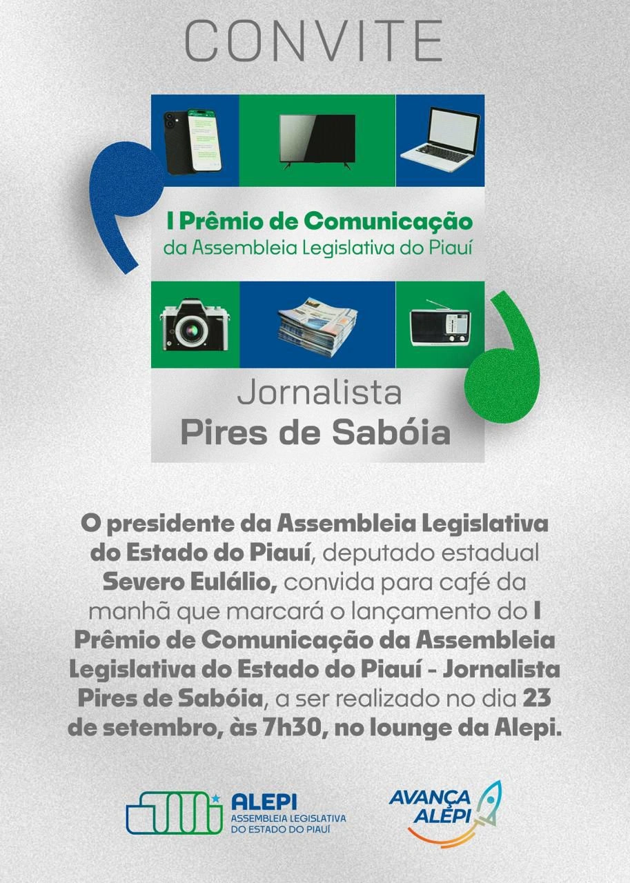 Alepi lança 1º Prêmio de Comunicação Jornalista Pires de Sabóia nesta terça-feira