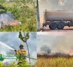 Incêndio atinge área urbana de Ribeiro Gonçalves e mobiliza brigadistas