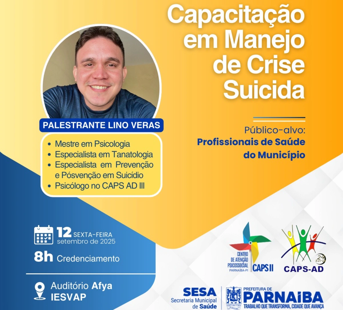 Capacitação em Manejo de Crise Suicida