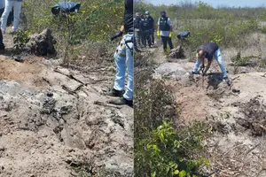 Cova rasa encontrada em Parnaíba (Foto: Reprodução)
