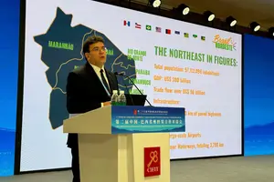 Governador Rafael Fonteles participa do Encontro de Cooperação Econômica e Comercial entre Províncias Chinesas e Estados Brasileiros (Foto: Juliana Oliveira)