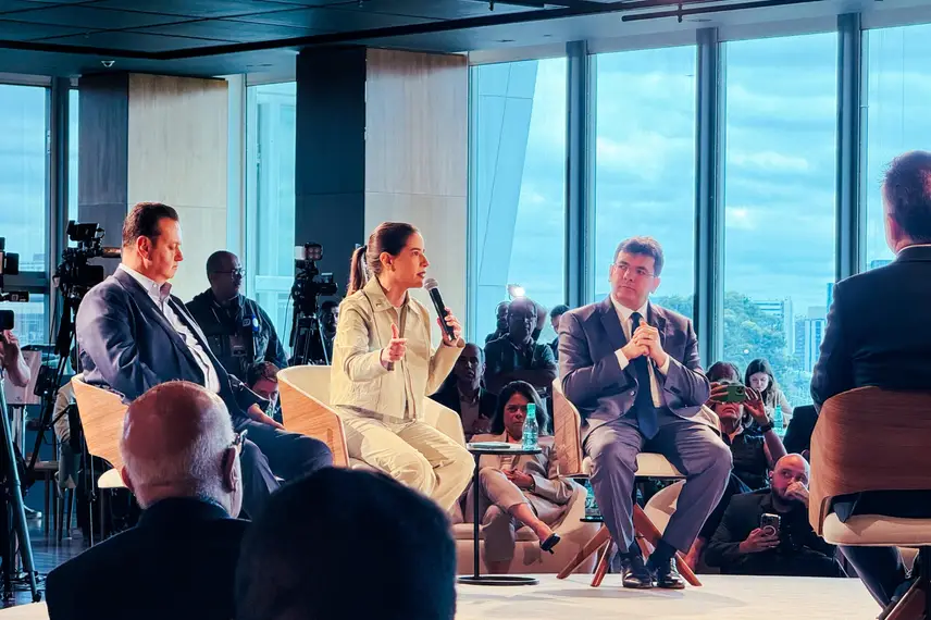 Rafael Fonteles, marcou presença na 18ª edição do Encontro de Líderes, promovido pela Comunitas, em São Paulo
