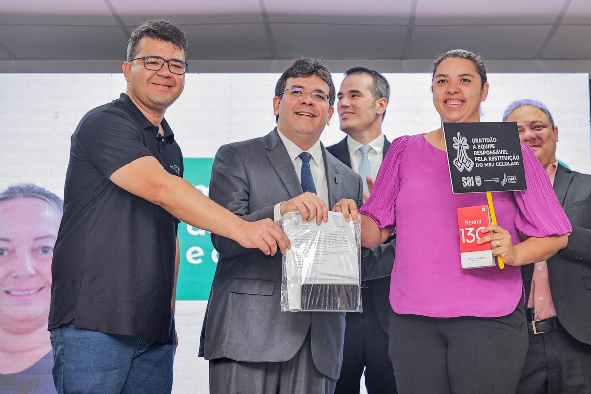 Solenidade de entrega de Aparelhos Celulares Recuperados pela SSP-PI