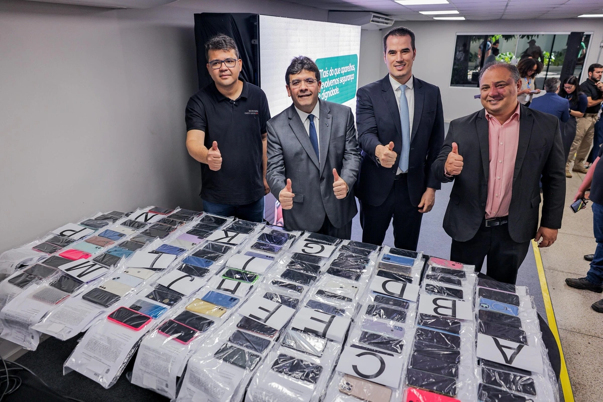 Solenidade de entrega de Aparelhos Celulares Recuperados pela SSP-PI