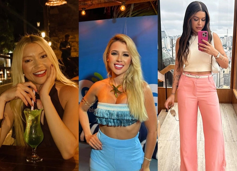 Tereza Iva, Emília Brito e Thaisa Costa, respectivamente
