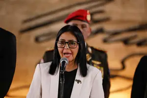 Delcy Rodriguez, presidente interina da Venezuela (Foto: Reprodução | Reuters)