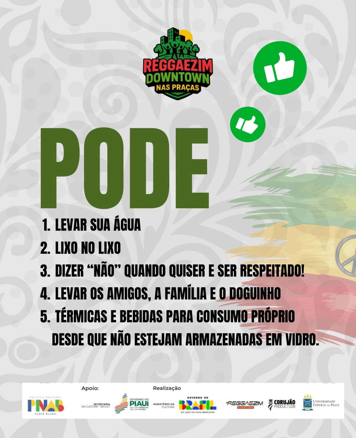 Evento acontece neste sábado (7), no Espaço Osório Júnior, com atrações musicais e feirinha criativa