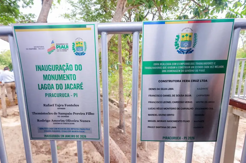 Inauguração do Monumento Lagoa do Jacaré