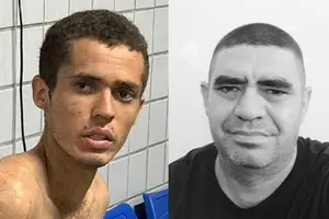 Victor Gomes e o pai assassinado Sebastião da Cruz Oliveira Gomes (Foto: Reprodução)